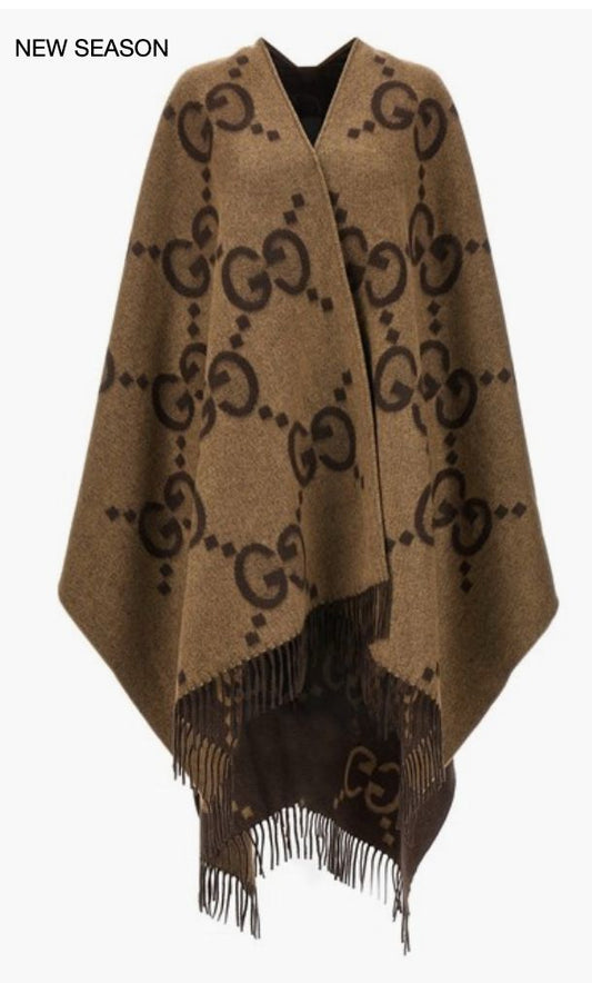Gucci reversible poncho