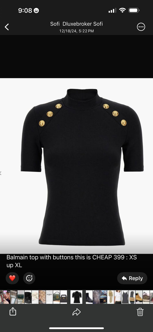 Lara’s order balmain shirt and fendi belt