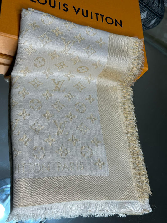 Lv shawl gold new