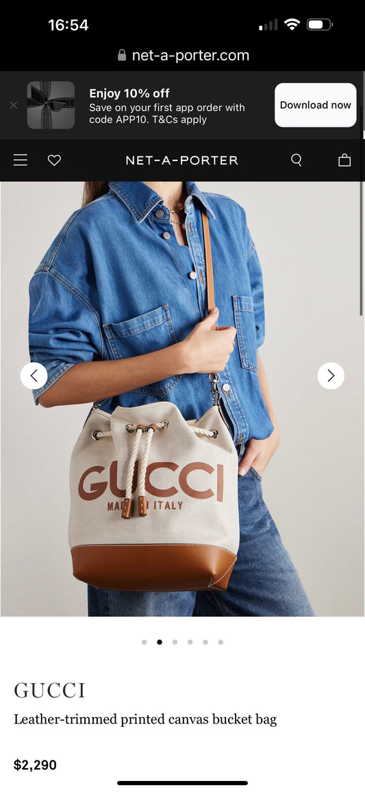Gucci bucket bag