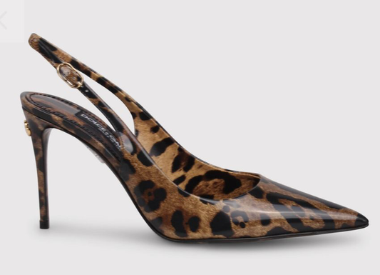 DG leopard slingback 38 1/2
