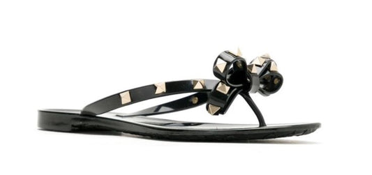 Valentino rock stud rubber slides