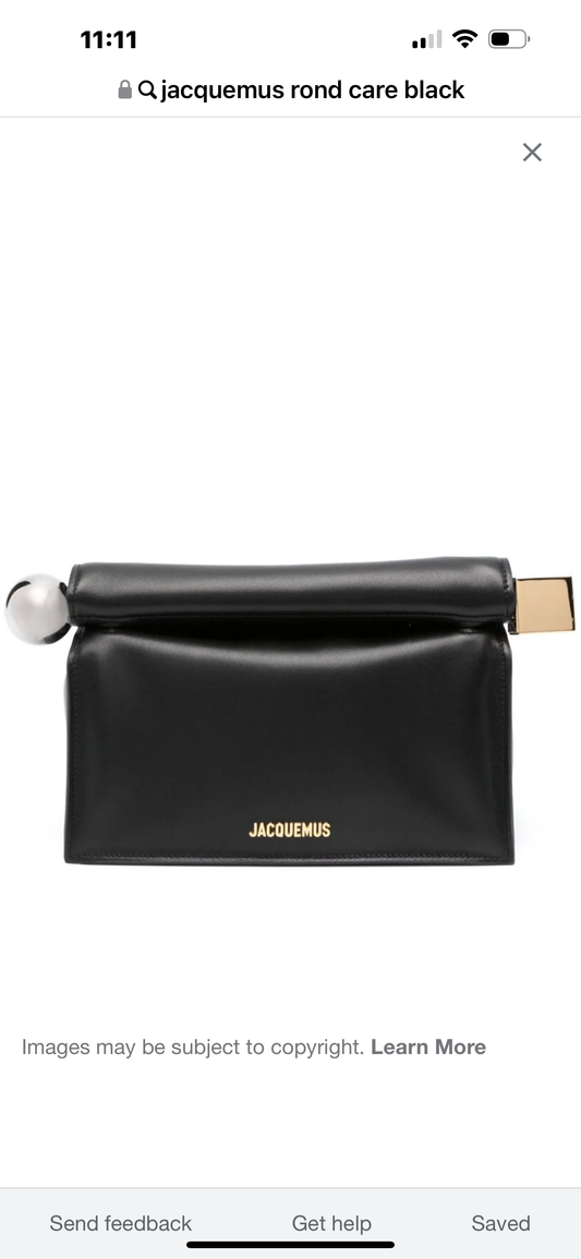 Jacquemus Rond care clutch black
