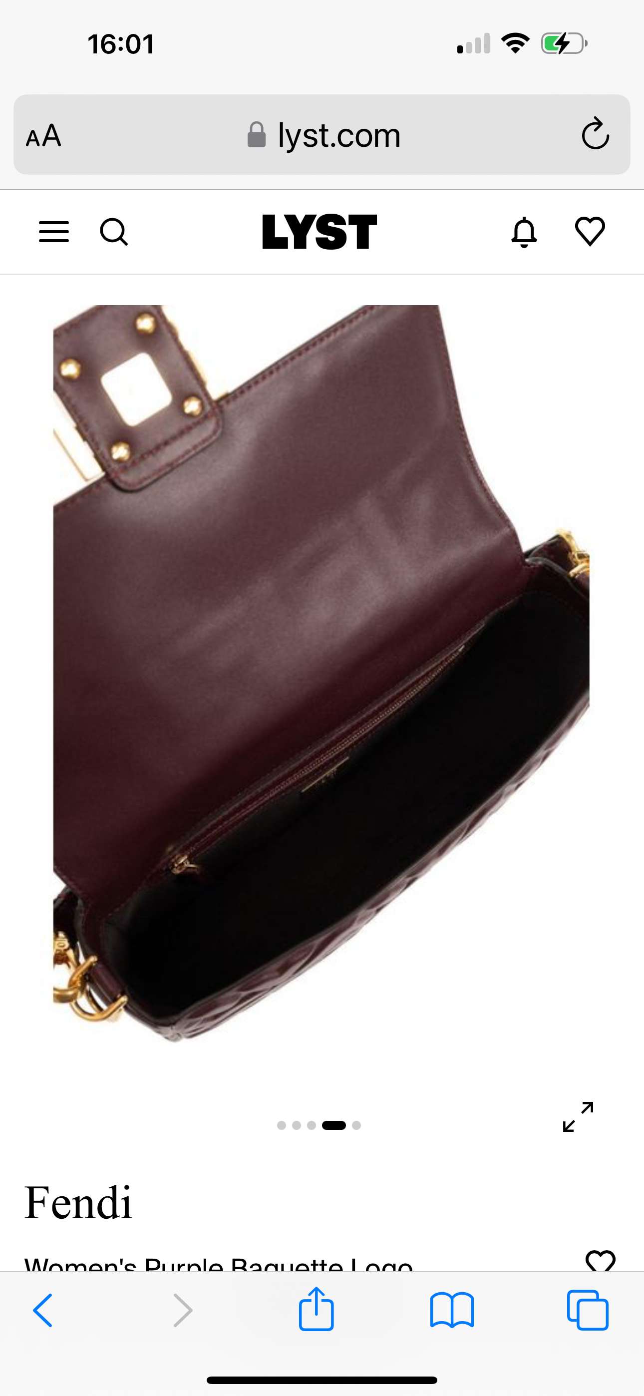 Fendi baguette medium