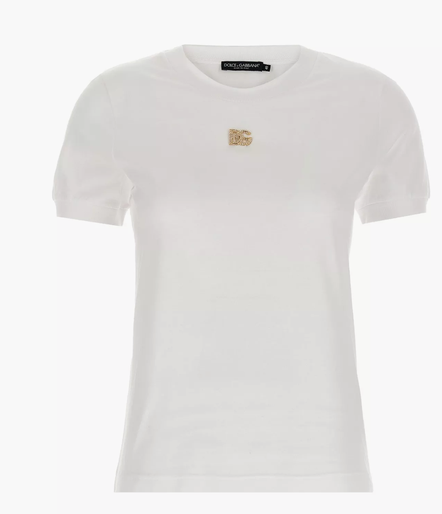 DG gold crystal logo t-shirt size 48