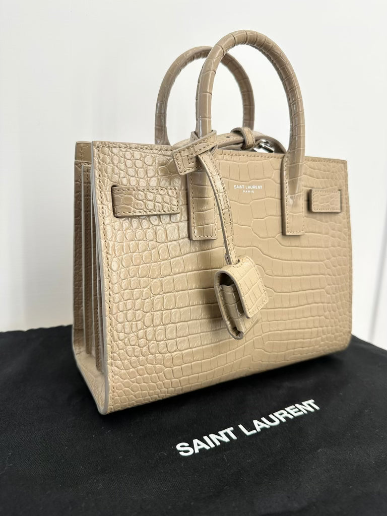 *NANO CROCO BEIGE