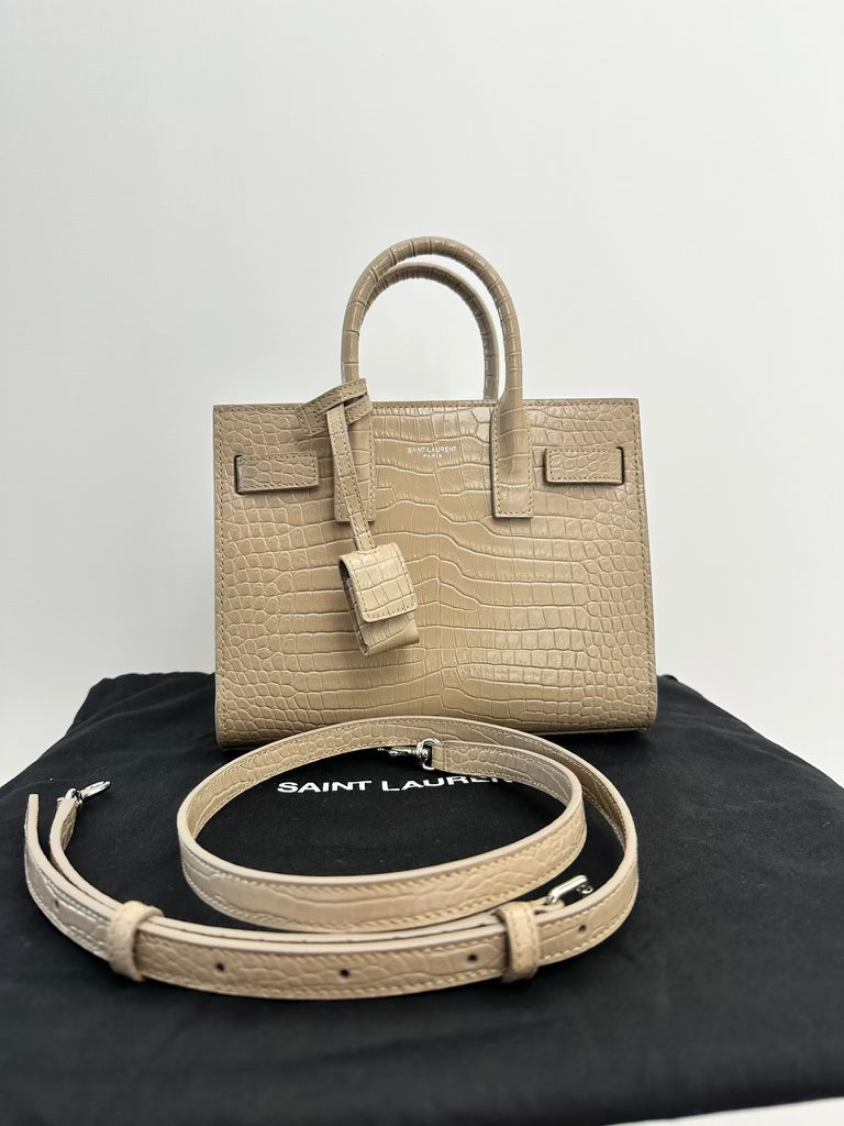 *NANO CROCO BEIGE