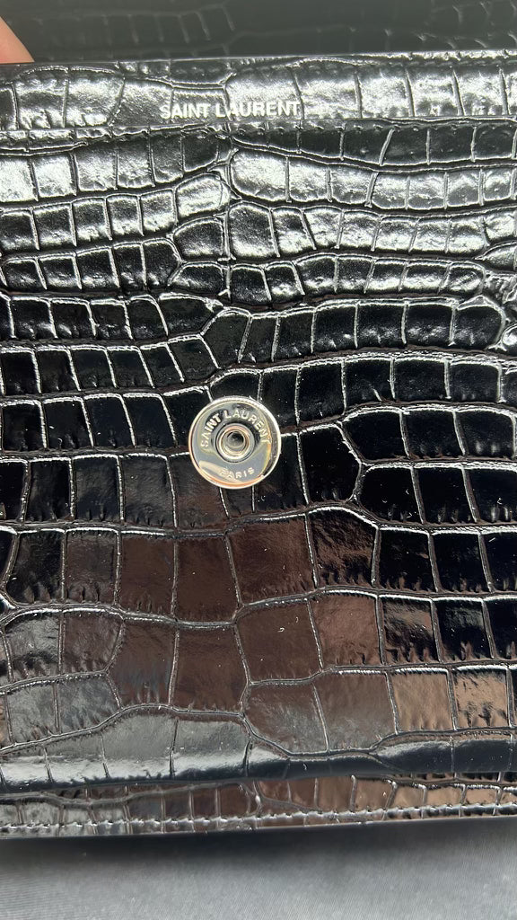 MEDIUM SUNSET CROCO STAMPED