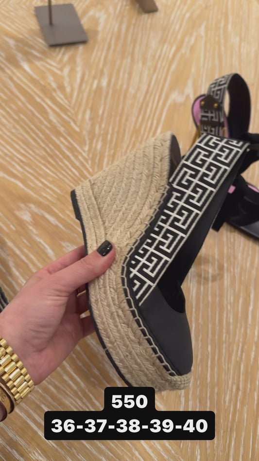 Balmain wedge sandals 38