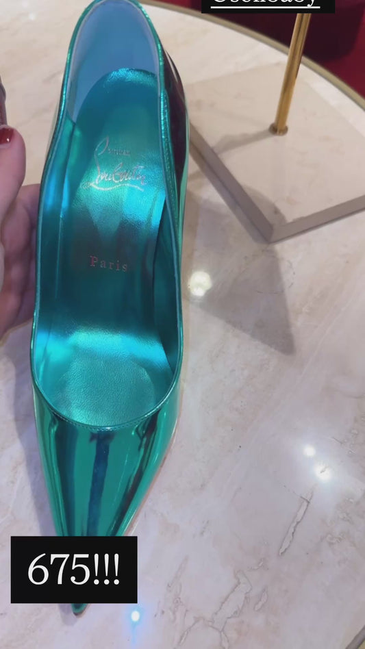 Miss Z patent leather tiff blue 39.5&37